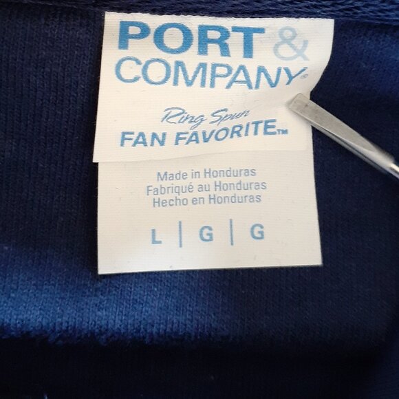 New Large Umbrella Corporation Resident Evil Blue Pullover Hoodie - Picture 4 of 6